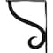 Ekena Millwork Ashford Single, Wrought Iron Bracket, (Single center brace), Powder Coated 1 1/2"W x 7 1/2"D x 10"H BKTM01X07X10SAS - alternate 8